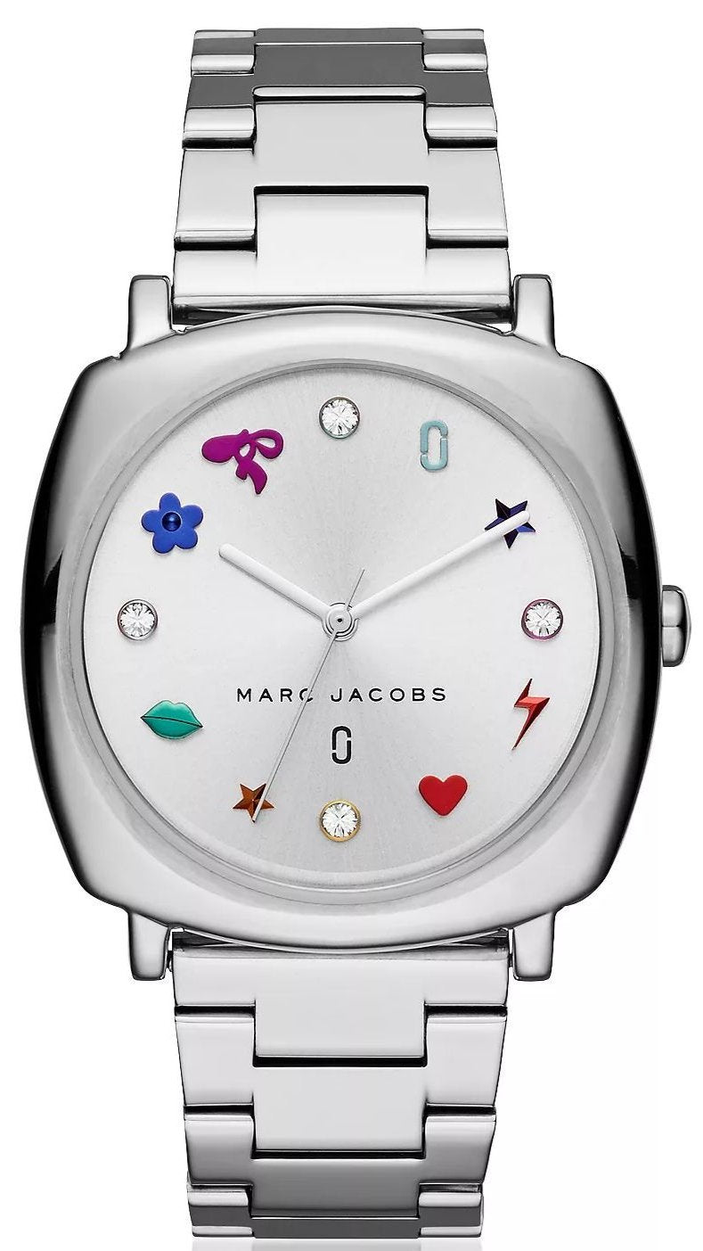 Marc Jacobs Mandy Silver Dial Silver Steel Strap Watch for Women - MJ3