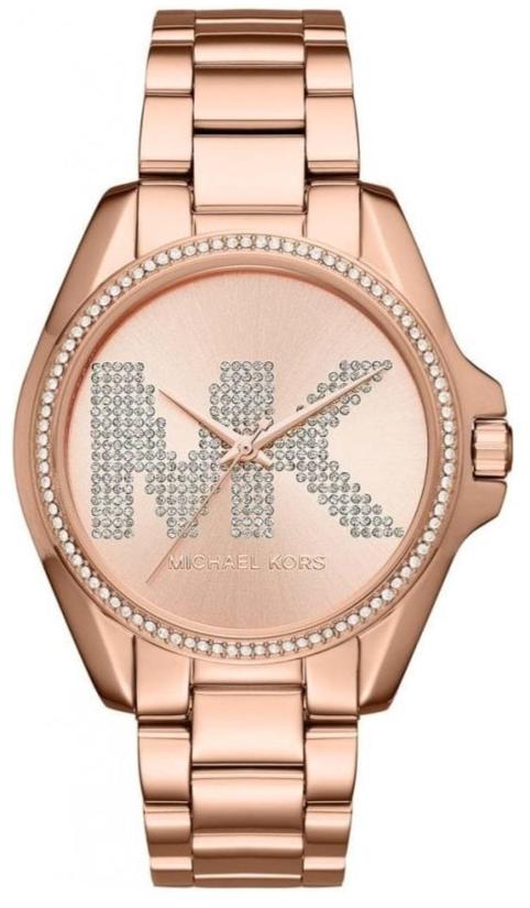 Michael Kors Bradshaw Quartz Rose Gold Dial Rose Gold Steel Strap Watc