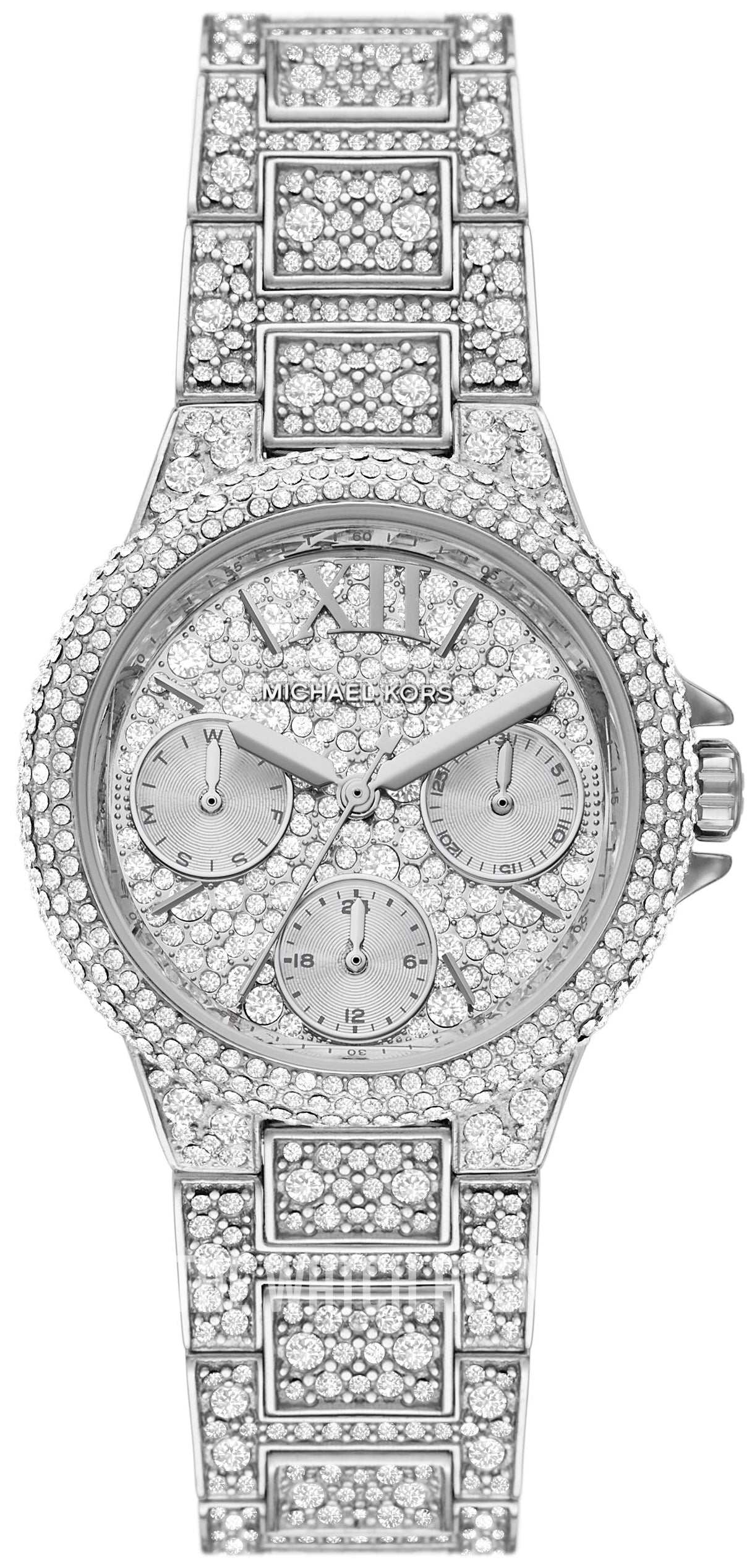 Michael Kors Camille Multifunction Crystals Silver Dial Silver Steel S