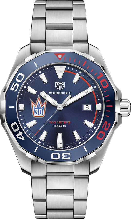 Tag Heuer Aquaracer Henrik Lundqvist Special Edition Blue Dial Silver