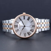 Tissot T Classic Carson Premium Silver Dial Two Tone Steel Strap Watch For Men - T122.410.22.033.00