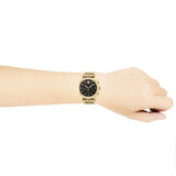 Versace Sport Tech Chronograph Black Dial Gold Steel Strap Watch for Men - VELT00419