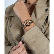 Guess Rumour Quartz Rose Gold Dial Rose Gold Steel Strap Watch For Women - GW0613L3