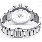 Swarovski Dextera Chronograph Silver Dial Silver Steel Strap Watch for Women - 5641297