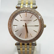 Michael Kors Darci Silver Dial Two Tone Steel Strap Watch for Women - MK3215