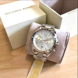 Michael Kors Bradshaw Chronograph Silver Dial Silver Steel Strap Watch for Men - MK5535