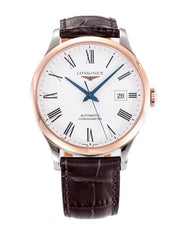 Longines Record Automatic Stainless Steel 18K Gold Watch for Men - L2.821.5.11.2