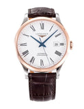 Longines Record Automatic Stainless Steel 18K Gold Watch for Men - L2.821.5.11.2