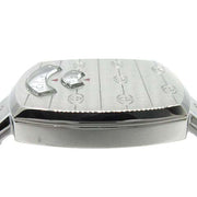 Gucci Grip Quartz Silver Dial Silver Steel Strap Watch For Men - YA157501