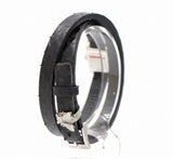 Gucci G-Frame Black Dial Black Leather Strap Watch For Women - YA128526