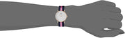 Daniel Wellington Classy Winchester White Dial Two Tone NATO Strap Watch For Women - DW00100065