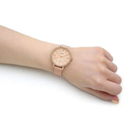 Fossil Jacqueline Quartz Rose Gold Dial Rose Gold Mesh Strap Watch for Women - ES4628