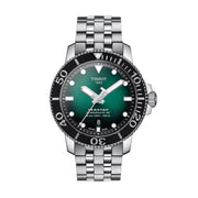 Tissot Seastar 1000 Powermatic 80 Green Dial Silver Steel Strap Watch For Men - T120.407.11.091.01