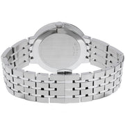 Movado Esperanza 39mm Black Dial Silver Steel Strap Watch For Men - 0607057