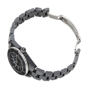 Chanel J12 Quartz Ceramic Black Dial Black Steel Strap Watch for Women - J12 H0682