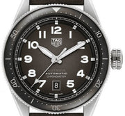 Tag Heuer Autavia Automatic Grey Dial Brown Leather Strap Watch for Men - WBE5114.FC8266