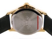 Gucci Le Marche Des Merveilles Quartz Green Dial Black Leather Strap Watch For Women - YA126463