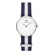 Daniel Wellington Classy Glasgow White Dial Two Tone NATO Strap Watch For Women - DW00100074