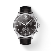 Tissot Chrono XL Classic Black Dial Black Leather Strap Watch For Men - T116.617.16.057.00