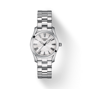 Tissot T Wave T Lady Mother of Pearl Dial Silver Steel Strap Watch For Women - T112.210.11.113.00
