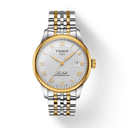 Tissot T Classic Le Locle Powermatic 80 Silver Dial Two Tone Steel Strap Watch For Men - T0064072203301