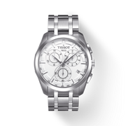 Tissot Couturier Chronograph White Dial Silver Steel Strap Watch For Men - T035.617.11.031.00