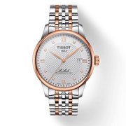 Tissot T Classic Le Locle Powermatic 80 Silver Dial Two Tone Steel Strap Watch For Men - T006.407.22.036.00