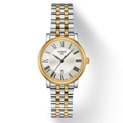 Tissot T Classic Carson Lady Premium Silver Dial Two Tone Steel Strap Watch For Women - T122.210.22.033.00