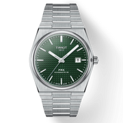 Tissot PRX Powermatic 80 Green Dial Silver Steel Strap Watch For Men - T137.407.11.091.00