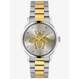 Gucci G Timeless Silver Dial Two Tone Steel Strap Watch For Women - YA126599