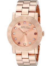 Marc Jacobs Amy Dexter Rose Gold Dial Rose Gold Steel Strap Watch for Women - MBM3216
