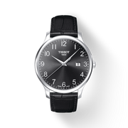 Tissot T Classic Tradition Black Dial Black Leather Strap Watch For Men - T063.610.16.052.00