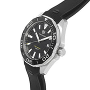 Tag Heuer Aquaracer Quartz Black Dial Black Rubber Strap Watch for Men -  WAY101A.FT6141