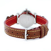 Coach Delancey White Dial Floral Brown Leather Strap Watch for Women - 14502761