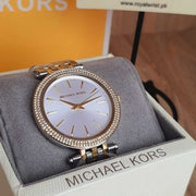 Michael Kors Darci Silver Dial Two Tone Steel Strap Watch for Women - MK3215