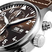 IWC Pilot's Watch Chronograph Edition Brown Dial Brown Leather Strap Watch for Men - IW377713