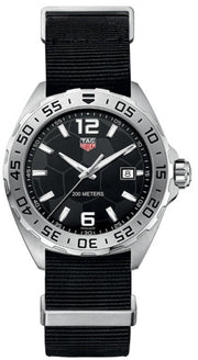 Tag Heuer Formula 1 Quartz Black Dial Black NATO Strap Watch for Men - WAZ1015.FC8198