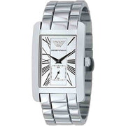 Emporio Armani Classic White Dial Silver Steel Strap Watch For Men - AR0145