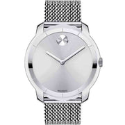 Movado Bold Silver Dial Silver Mesh Bracelet Watch For Women - 3600241