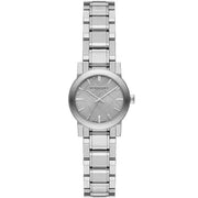 Burberry The City Silver Diamonds Dial Silver Steel Strap Watch for Women - BU9230