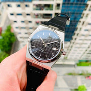 Tissot PRX Powermatic 80 Black Dial Black Leather Strap Watch for Men - T137.407.16.051.00