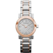 Burberry The City Silver Dial Two Tone Steel Strap Watch for Women - BU9214