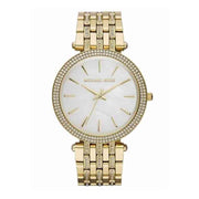 Michael Kors Darci Mother of Pearl Dial Gold Steel Strap Watch for Women - MK3219