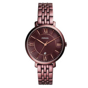 Fossil Jacqueline Brown Dial Brown Steel Strap Watch for Women - ES4100