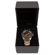 Emporio Armani Diver Quartz Brown Dial Two Tone Steel Strap Watch For Men - AR11340