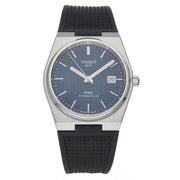 Tissot PRX Powermatic 80 Blue Dial Black Rubber Strap Watch for Men - T137.407.17.041.00