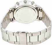 Fossil Neutra Chronograph Black Dial Silver Steel Strap Watch for Men - FS5384