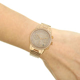 Hugo Boss Premiere Rose Gold Dial Rose Gold Steel Strap Watch for Women - 1502443