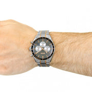 Hugo Boss Trophy Chronograph Grey Dial Two Tone Steel Strap Watch for Men - 1513634