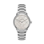 Burberry The Classic Silver Dial Silver Steel Strap Watch for Men - BU10004